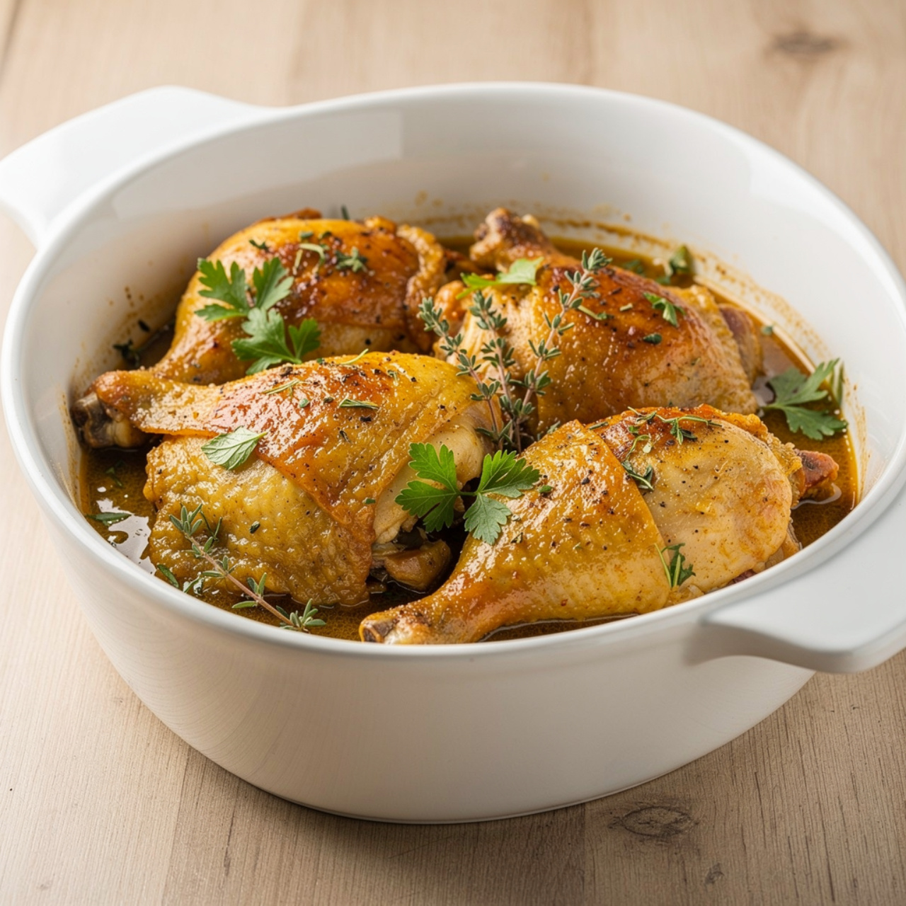 Slow Cooker Brown Sugar Garlic Chicken Thighs