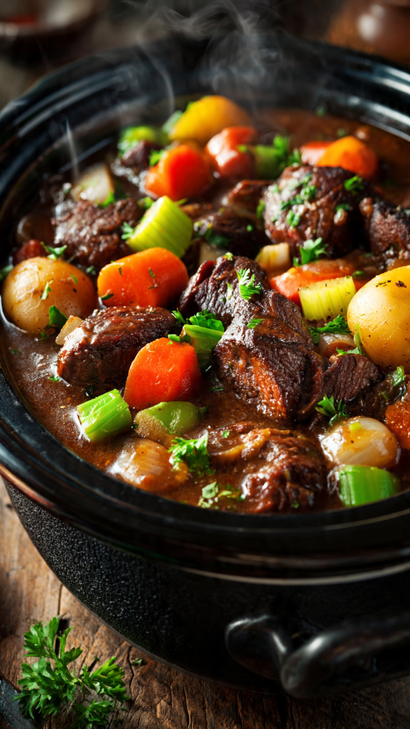 Crockpot Beef Stew Recipe (Easy Slow Cooker Comfort Food)