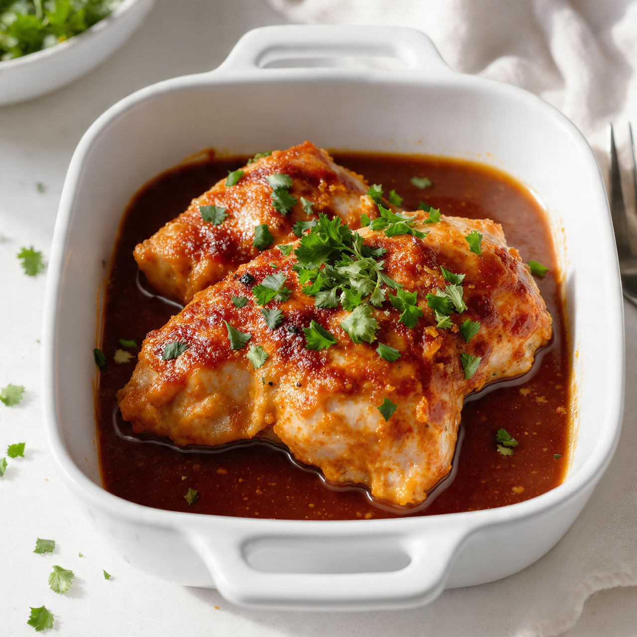 Creamy Crockpot Chicken Thighs