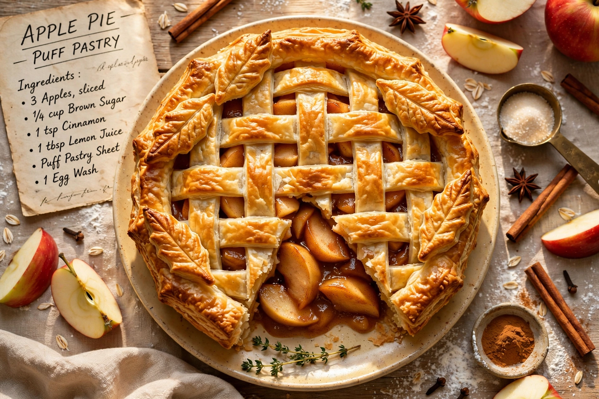 Apple Pie with Puff Pastry