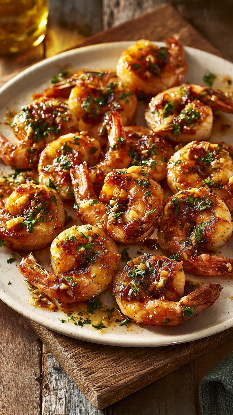 Hawaiian Garlic Shrimp Scampi with Coconut Rice